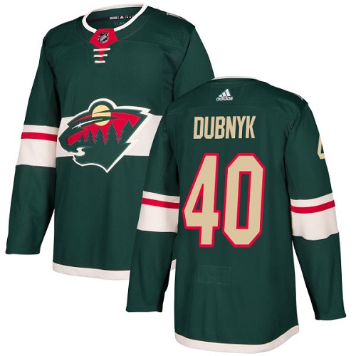 Adidas Wild #40 Devan Dubnyk Green Home Authentic Stitched NHL Jersey